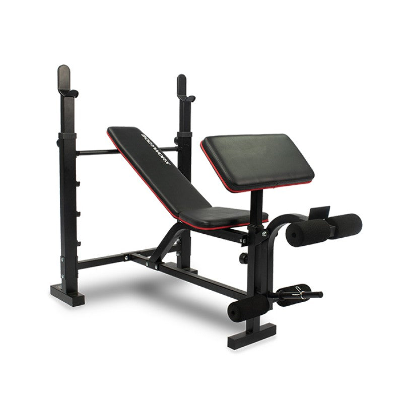 Bodyworx CXWB200 Basic Bench with Adjustable Posts & Leg Developer + Preacher